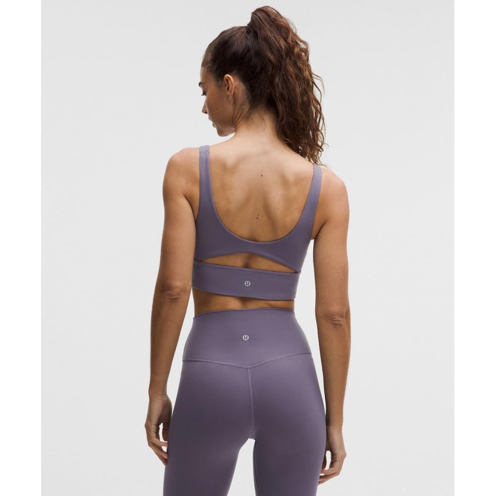 Lululemon Nulu Twist Front SCoop NeCk Bra  Light Support  B C Cup Grape Mist