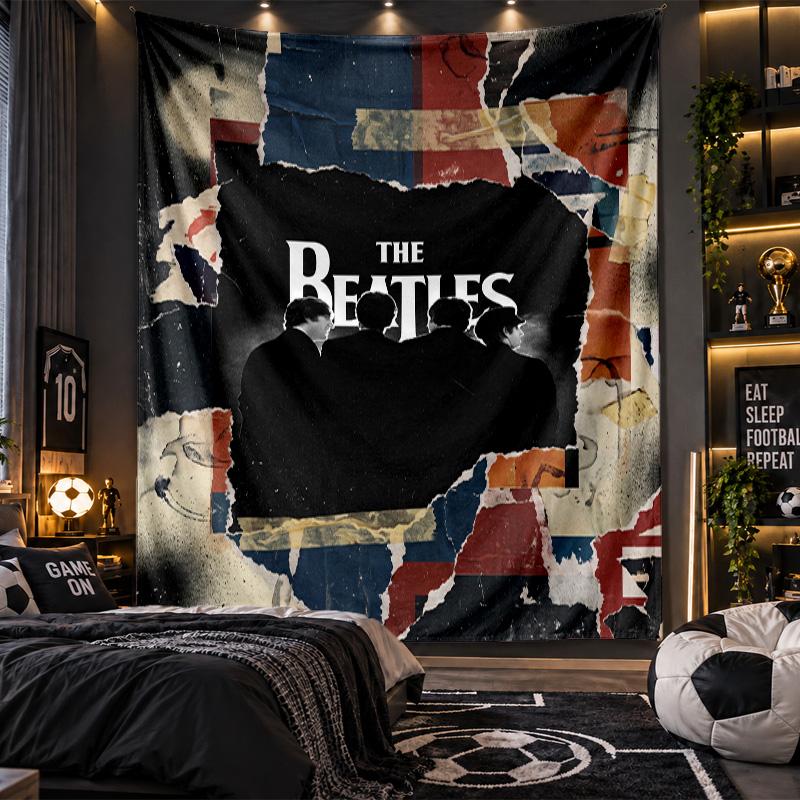 Wall Hanging Tapestry The Beatles Print Cloth for Living Room Bedroom Home Decor