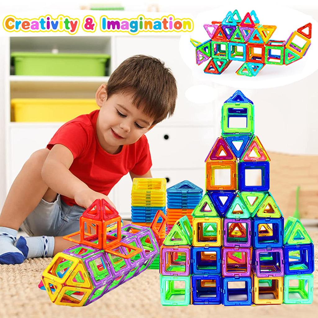 Blocs De Construction Magnétiques Pour enfants,DIY Ensemble De Construction, Jouets D'anniversaire Et d'Halloween, Cadeau
