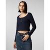 FYLTR Women' Casual Scoop Neck Henley TShirt Full Sleeves | Fitted Length