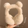 Plush Ear Warmer Anti-Freeze Ear Cover Fashion Bear Ear Earmuffs  for Women Girls
