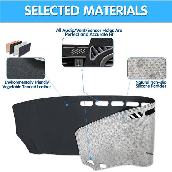 Leather Dashmat Dashboard Cover Pad Dash Mat Carpet,for Toyota Rumion rukus Scion xb 2007-2014 2011 2015 Accessories