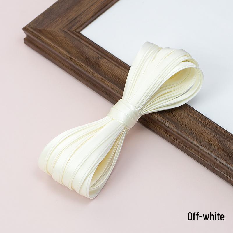 Hengmeihe Satin Cheongsam Paspelband - 0,6 cm Bügelfreie Saumeinfassung für Bekleidungszubehör