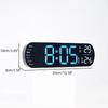 13,78 Zoll Fernbedienung Digitale Wanduhr Stimmungsbeleuchtung Timing Countdown 2 Alarme Auto Dimmer DST Plug In Verwendung LED Wecker