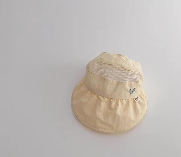 Baby hat spring and summer empty top hat children's thin quick-drying breathable big-brimmed sun hat sun hat Korea