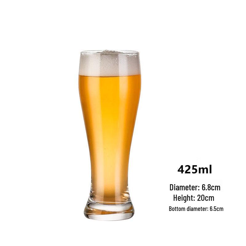 ZISIZ 2025 Handmade Glass Beer Mug