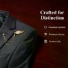Angel Wings Tassel Chain Lapel Pin, Luxury Metal Feather Unisex Brooch Jewelry Gifts for Men Women