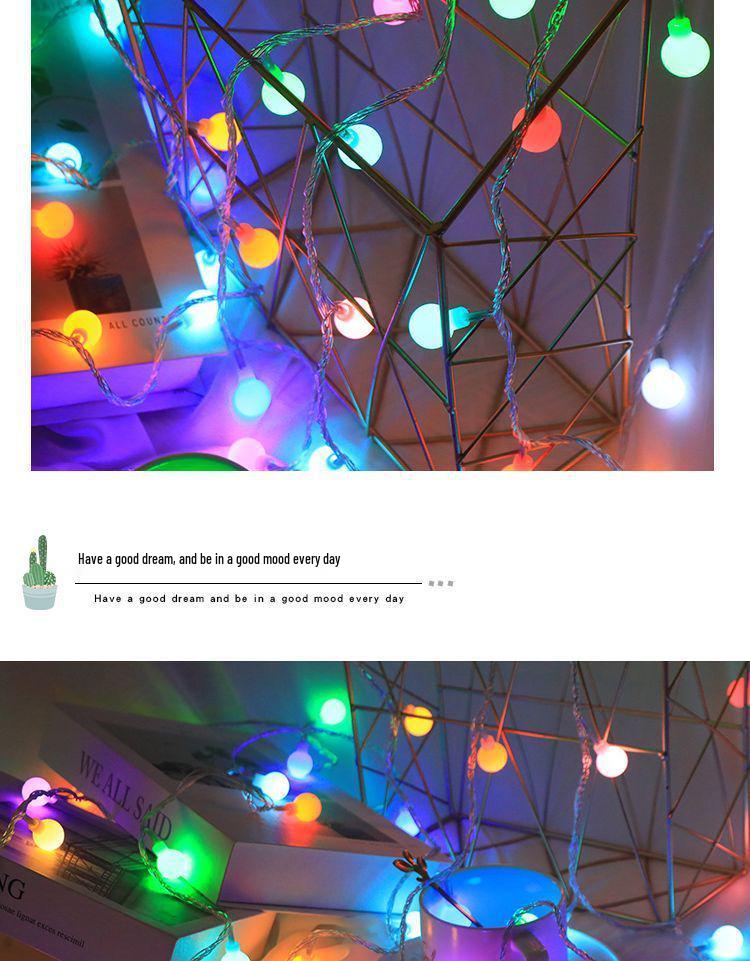 Outdoor Solar LED String Lights - Colorful, Energy-Saving, Long Battery Life