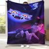 K-Pop Demon Hunters Golden Saja Boys Coperta di Flanella, Coperta in Peluche Ultra Morbida e Calda per Casa Camera da Letto Letto Divano Copertura Ufficio Picnic