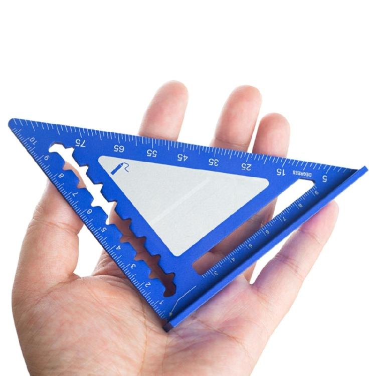 Triangle Ruler Aluminum Drafting Triangle Square Ruler 45/90 Degree Right Angled Woodworking Math Geometry Tool