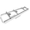 Portable Chainsaw Mill Guide Rail Aluminum Alloy 106 Inch Adjustable Cutting Thickness 18.5lbs Lightweight for Woodworking