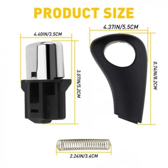 Shifter Handle Button Knob Side Plate for Honda Accord DX LX EX EXL 2003-2005 EA