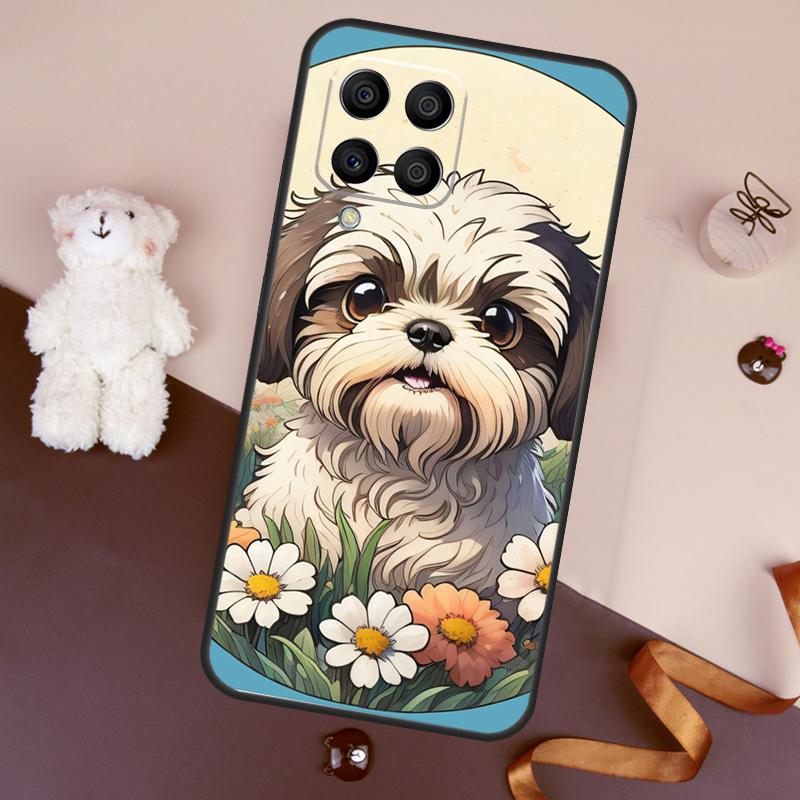 Cartoon Shih Tzu Dog Case For Samsung Galaxy M36 M55 M35 M15 M56 M16 M54 M14 M34 M31 M11 M13 M53 M12 M32 M52 M06