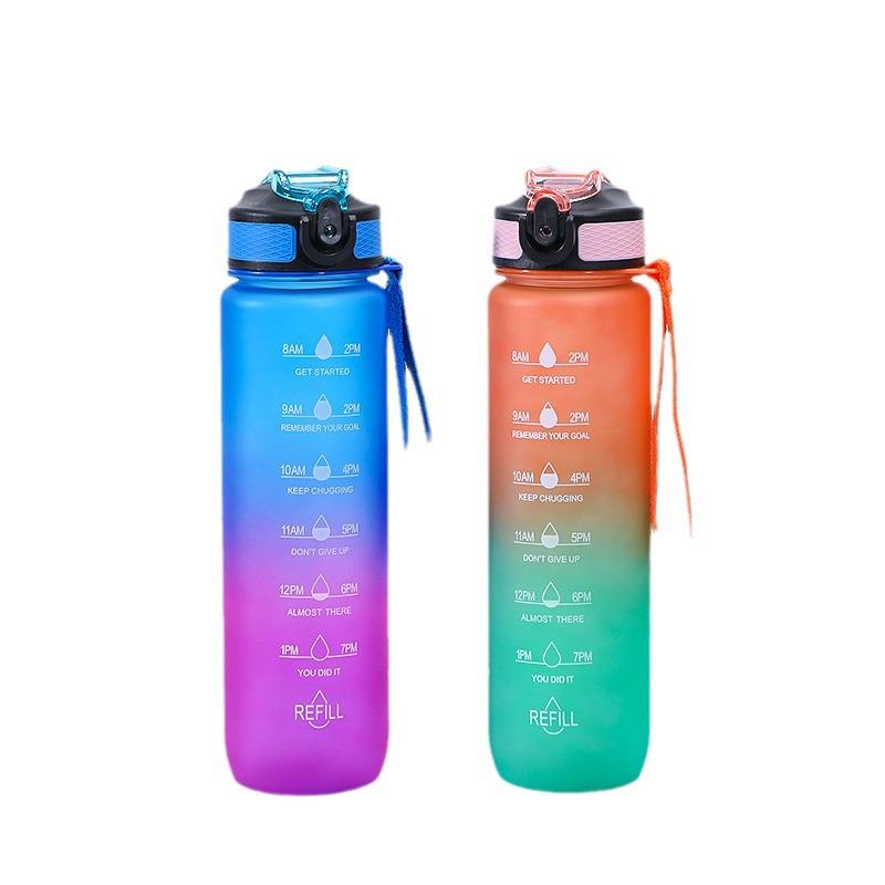 High-Capacity, Heat-Resistant Plastic Sports Water Bottle for Outdoor Activities