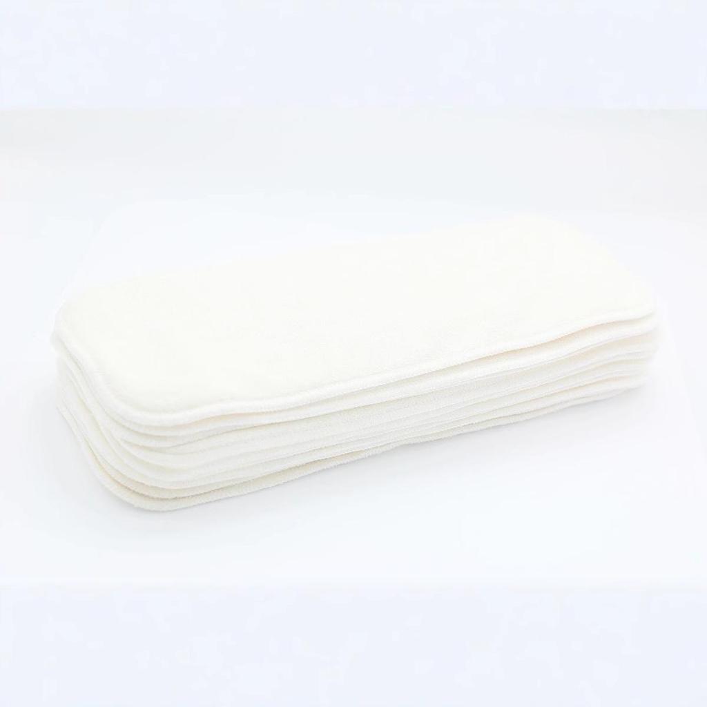 Washable Baby Bamboo Cotton Diaper - 2+2 Super Soft, Breathable, and Highly Absorbent Pads
