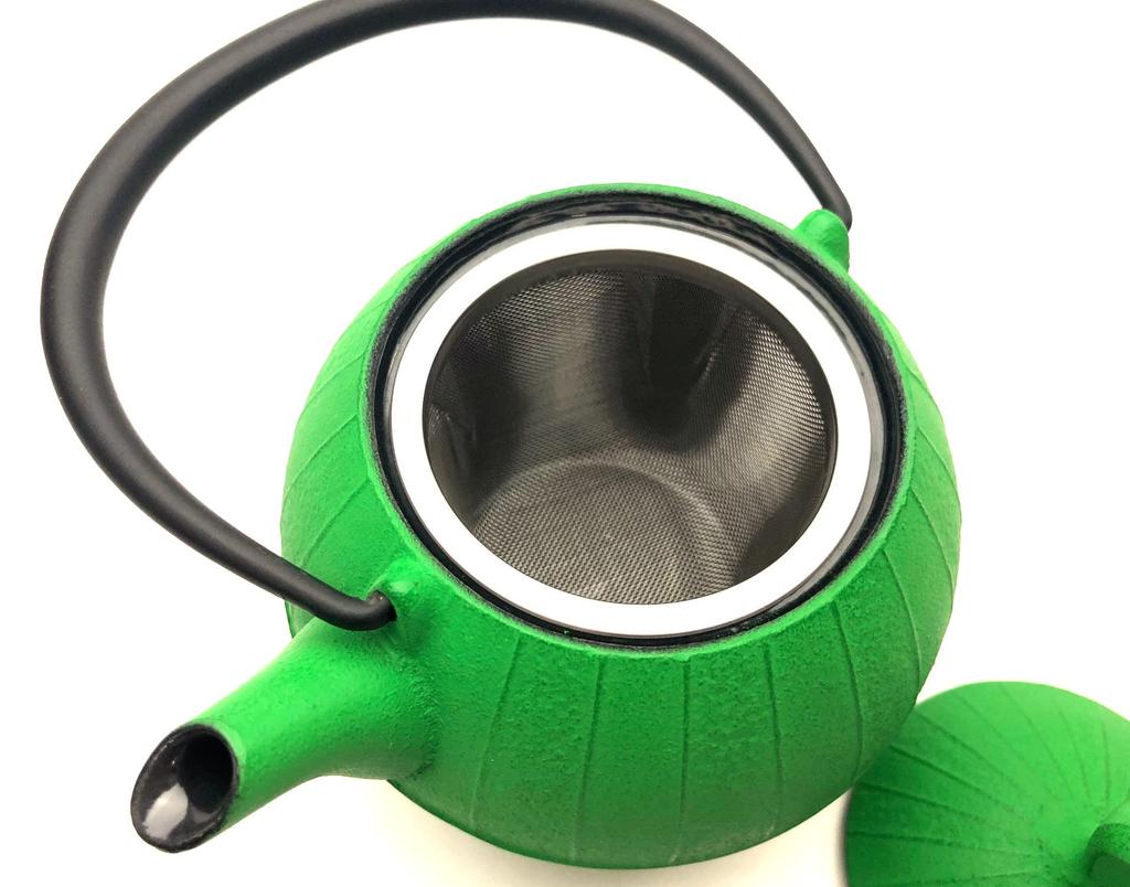 Nambu Ironware Teapot: Ichido Teapot Kurumi 0.5L Green W14.5xD11.5xH17.5(cm)