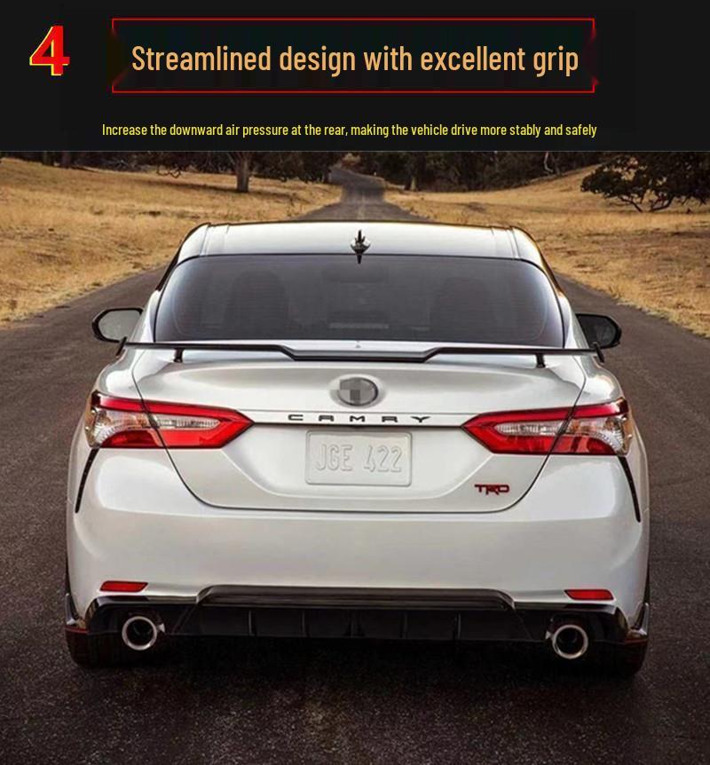 Toyota Camry TRD Sports Style Seagull Rear Wing Modification