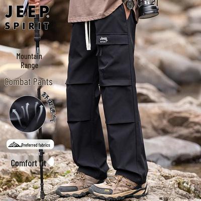 JEEP SPIRIT Men's Loose Straight Cargo Pants