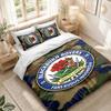 Set Biancheria da Letto 1 Copripiumino 2 Federe Stampa Calcio Blackburn Rovers Decorazione Camera da Letto Casa