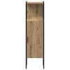 Bathroom Furniture Set with Shelf and Door 3 Pcs Brown Particleboard