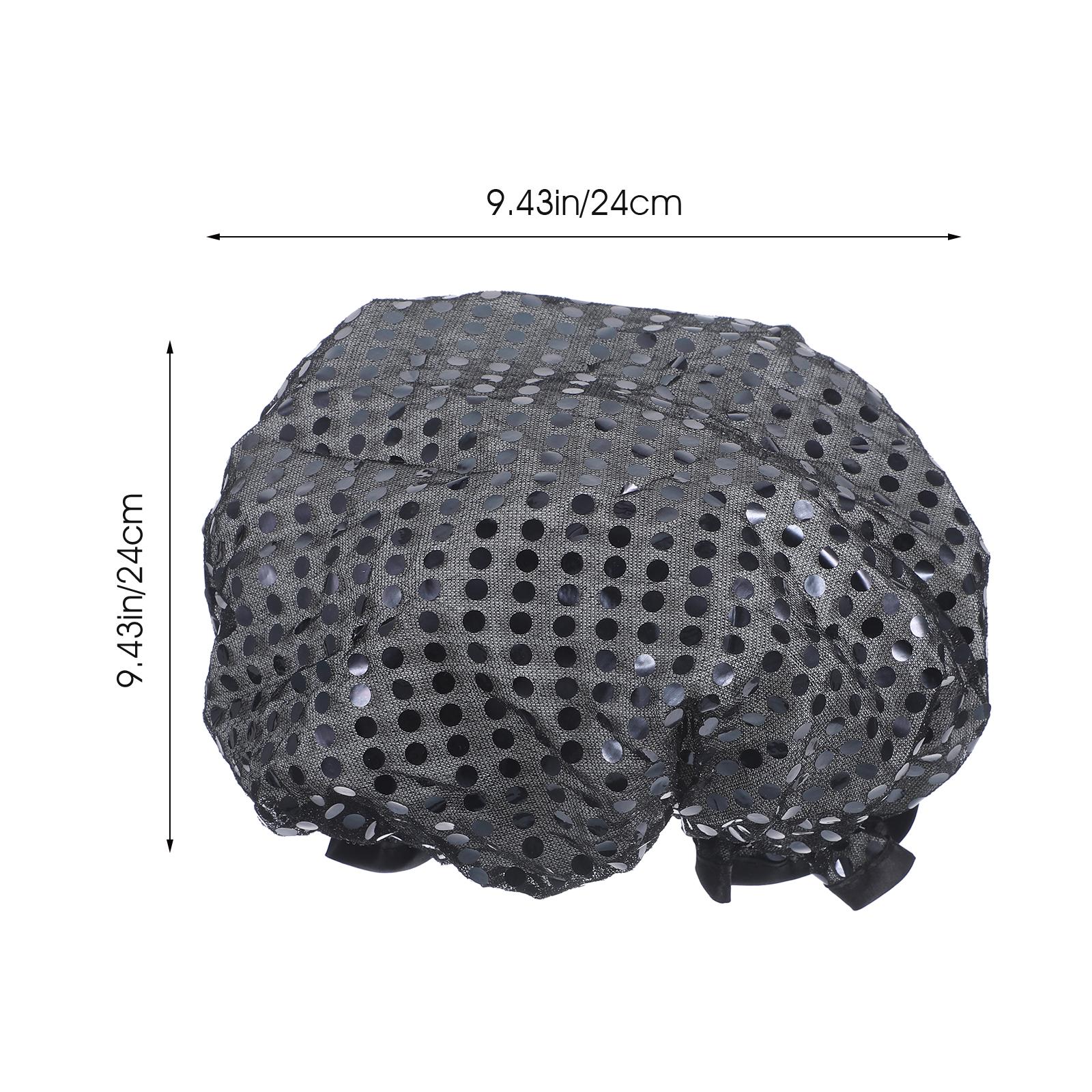 

Reusable Shower Cap Waterproof Design Elegant Print Bath Hat for Women Men Natural Hair Weaves Rollers Adult Skincare Routine чорний