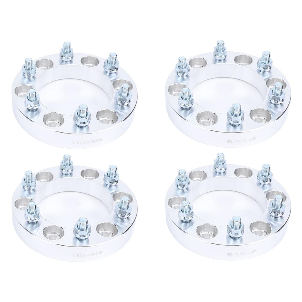 4 SZTUKI 30MM 6-śrubowe Dystanse Kół Dystanse Kół ze Stopu Aluminium Adaptery Zamiennik dla Mitsubishi L200