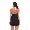 2023 European & American Women's Sexy Striped Skirted Bikini for Beach Vacations