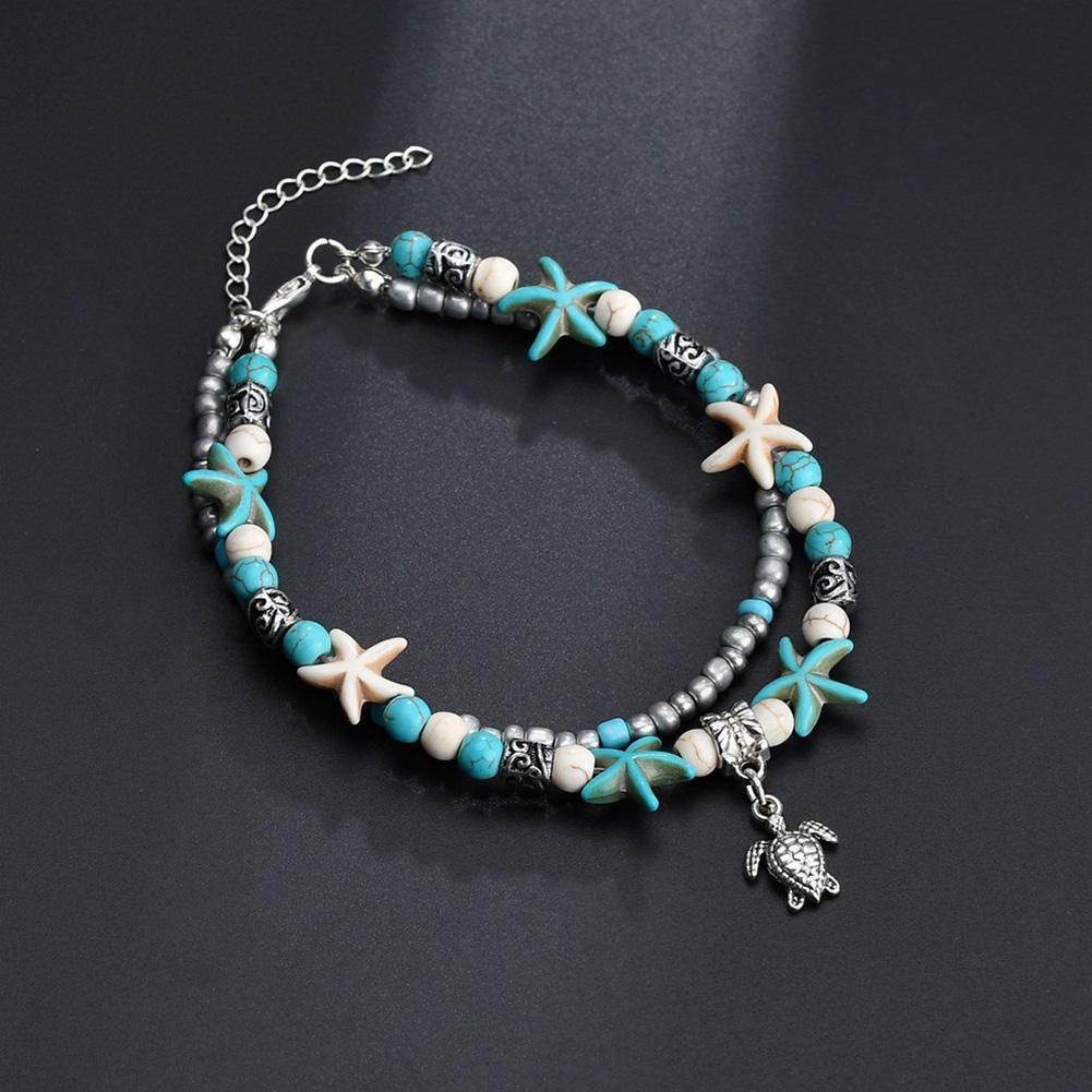 Women Delicate Conch Bead Yoga Foot Chain Stylish Simple Decoration Beach Foot Chain