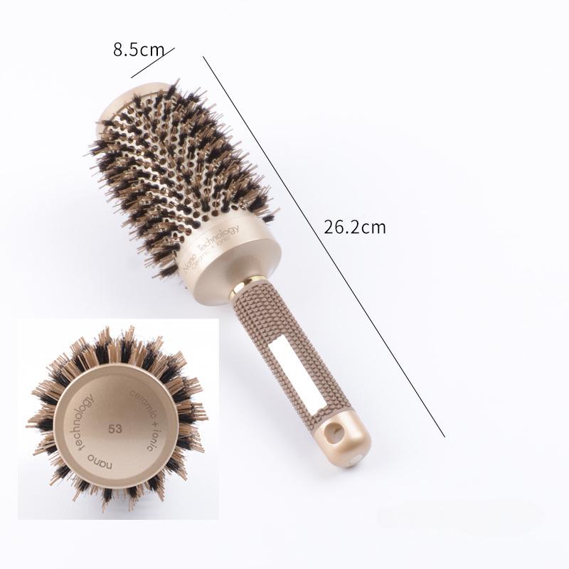 

1 шт., 4 размера, профессиональная салонная расческа для укладки волос, круглая расческа для завивки волос, щетки для завивки волос, расческа-бочка, парикмахерский инструмент для укладки волос