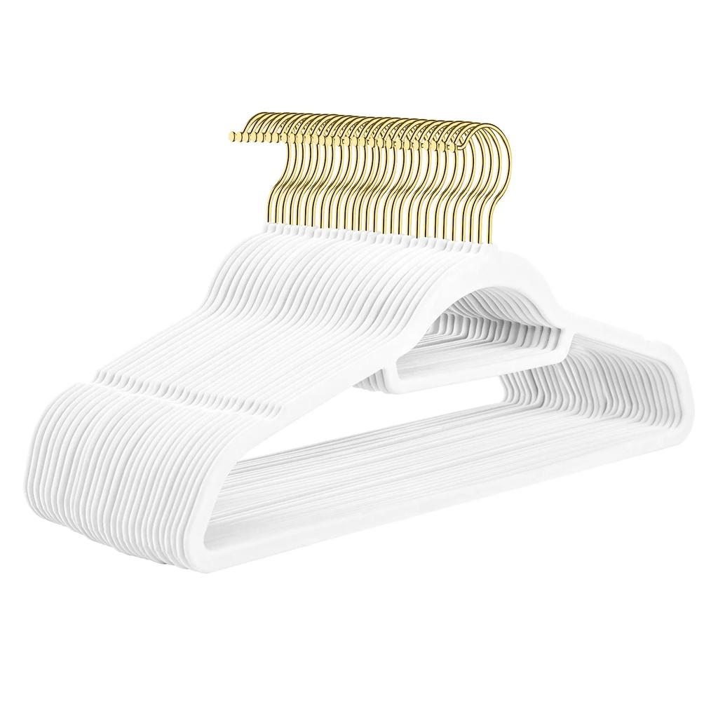 10 Pcs/Lot 360 ° swivel hook Suits velvet hangers notched shoulders anti-slip for jackets shirts pants coats Hangers for Clothes