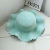 Children's Handmade Wide-Brim Wavy Edge Sunhat with Elastic