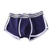 Men's Pure Cotton Boxer Briefs: Solid Color Trendy Sports Trunks