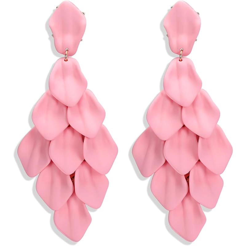 

LOYALLOOK earrings ladies Popularity sway dangle leaf gold Fashionable woman cute adult 15 colors accessories birthday present Christmas anniversary