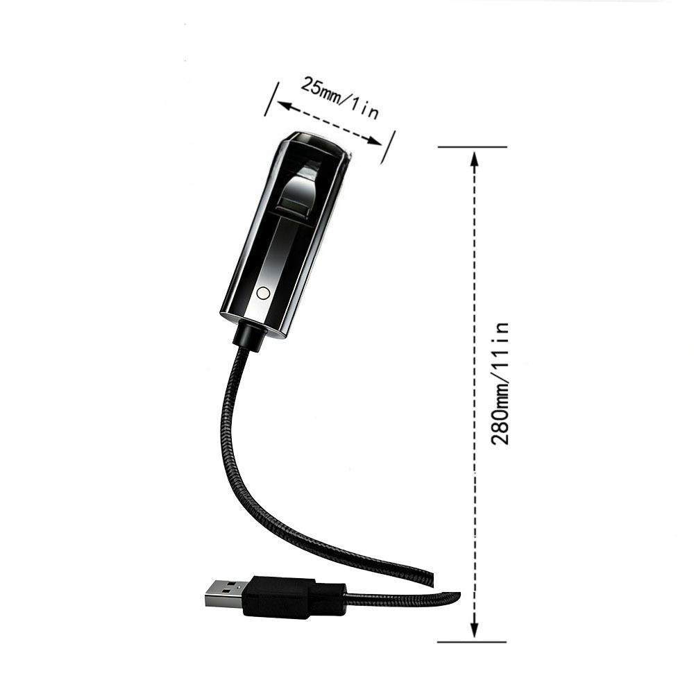 Flexible Neck USB Plug Projection Lamp 360 Degree Rotating Night Light Halloween