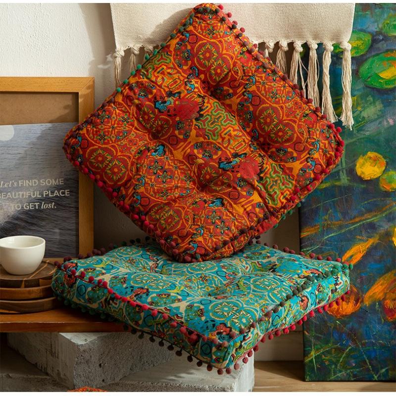 Cotton and Linen Seat Cushions Square/round Thick and Comfortable Balcony Bedroom Dining Room Decoration Tatami Backrest Cushion