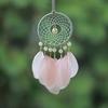 Mini Feathers Dream Catcher Pink Wind Chimes Door Hangings Car Pendants Handmade Home Decorations For Girls Birthday Gifts