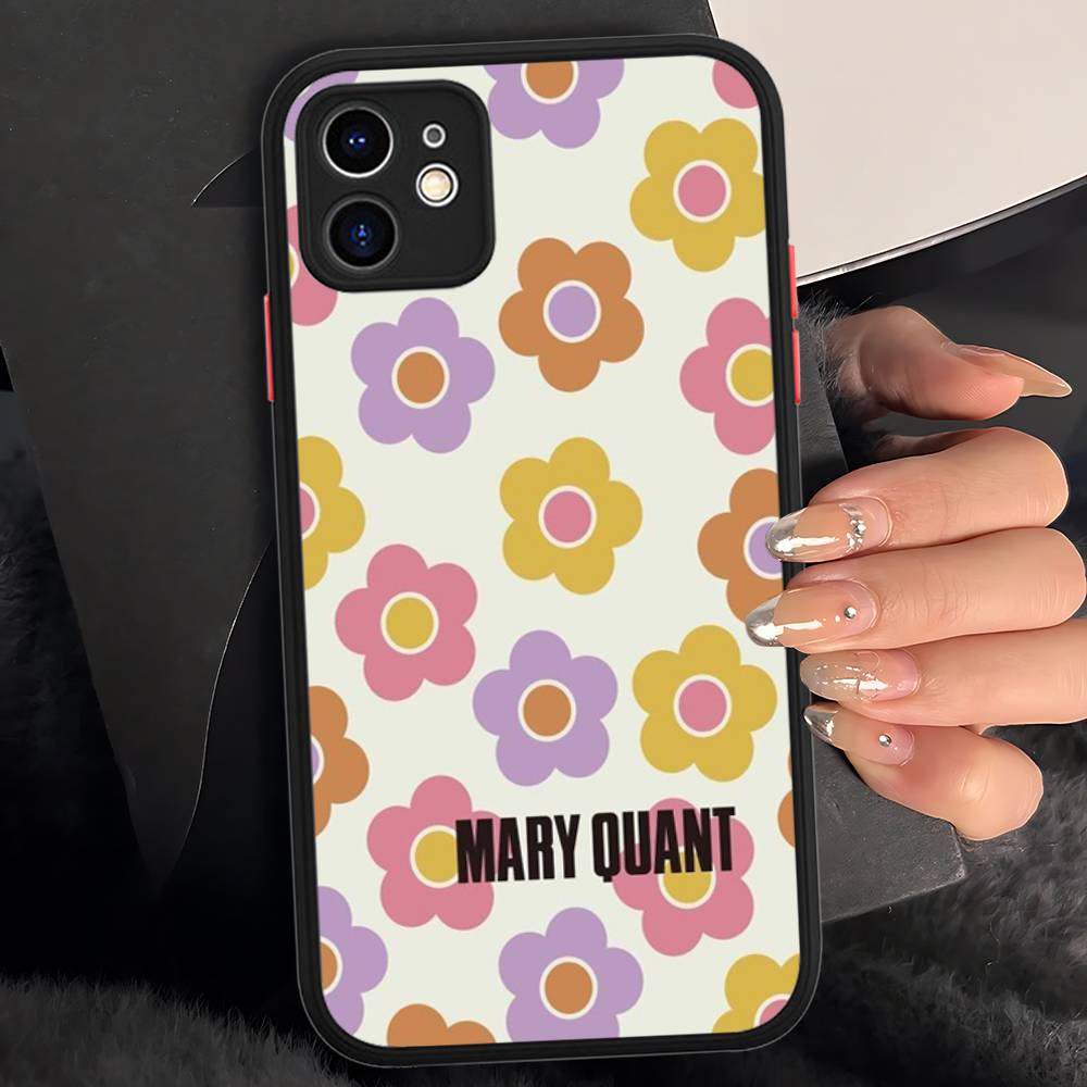 

Fashion M-Mary Q-Quant Phone Case For IPhone 16 15 14 Plus 15 13 12 11 Pro Max X XS MAX Matte Cover iphone 14