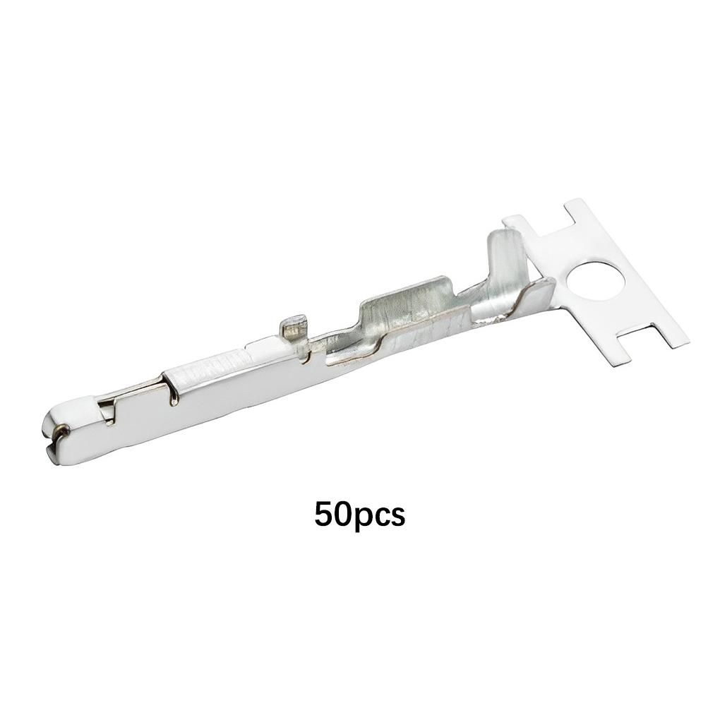 50Pcs Car Wire Connector Socket Crimping Male Metal Pin Terminals Automotive Upgrading Modification Replacement