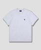 DOLPHIN WAVE APPAREL Dolphin Mini Chain Embroidery 16-Count Short Sleeve T-Shirt Cool Gray