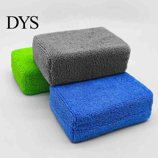 Non Scratch Glass Tile Cleaner Microfiber Car Wash Sponge, High Density Soft Cleaning Pad, Household Multi Purpose Duster Washable Reusable