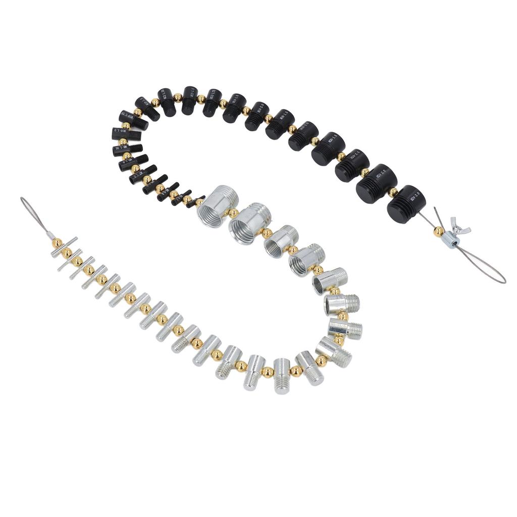 Rozmiar Śruby Miernik Gwintu 44 Męski Żeński Śruba Nakrętka Pomiar Rozmiaru Sprawdzian 23 Imperialny 21 Metryczny