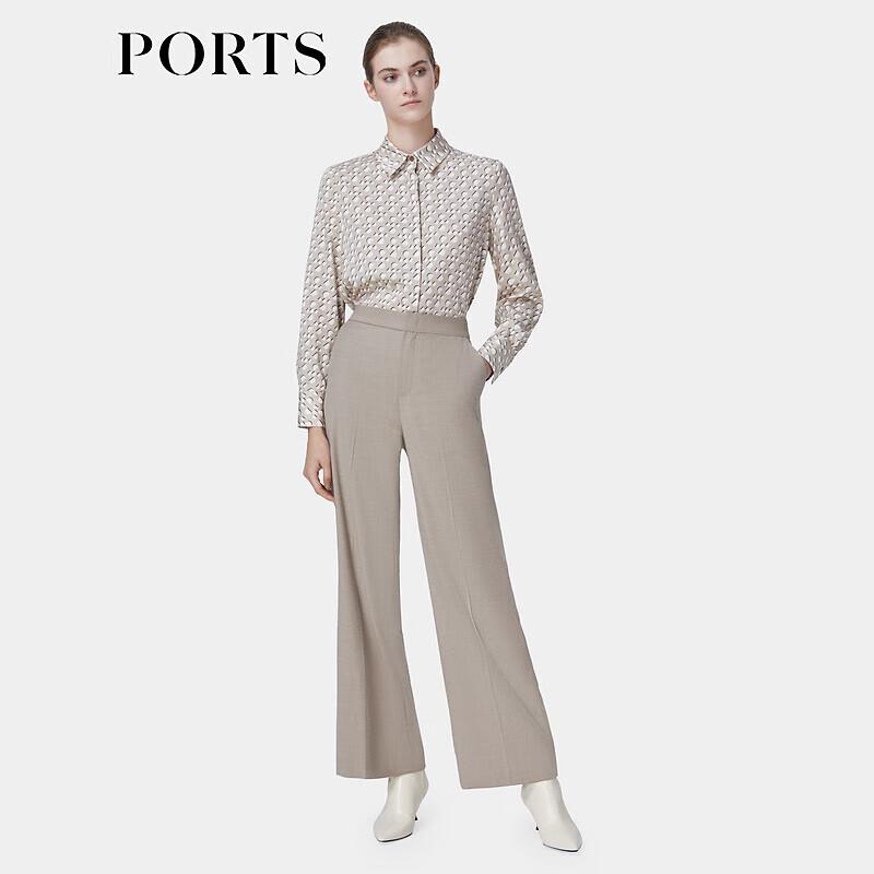 Ports Women's Casual Wide-Leg Trousers LP9P085NWF048