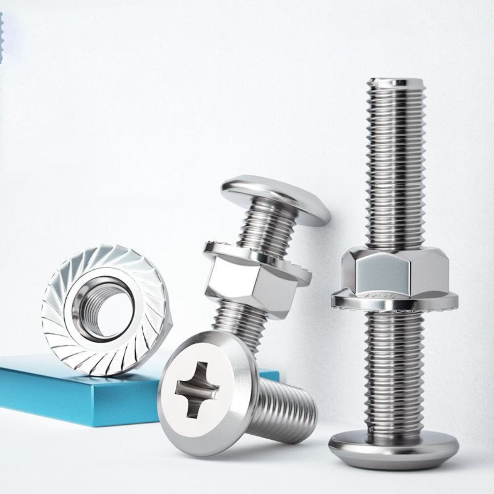 M6 M8 Hex Head Screws Lock Washers Bolts and Nut Set Multi-Purpose Allen Head Bolt  DIY Projects