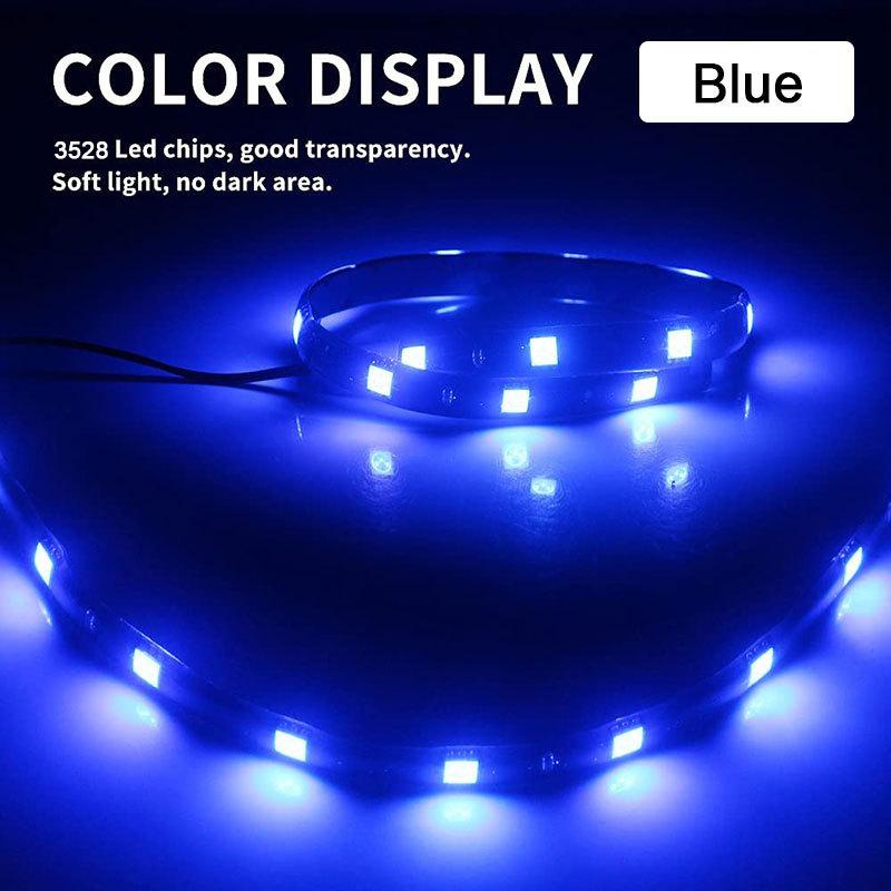 1/4/10 PCS 30CM LED Decoration Atmosphere Strip Lights DRL 12V 12SMD Waterproof Car Interior Exterior Styling Flexible Lamps