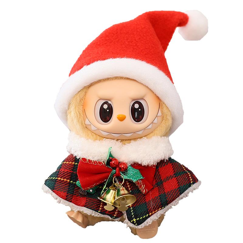 LABUBU Blind Box Doll Clothing Set for Generations 1 & 2 LABUBU Sit-Down Party Doll Christmas Cape & Hat Outfit