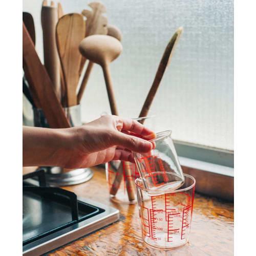 HARIO Made in Japan Heat-resistant Glass Measuring Cup 200ml MJC-20-R-BK