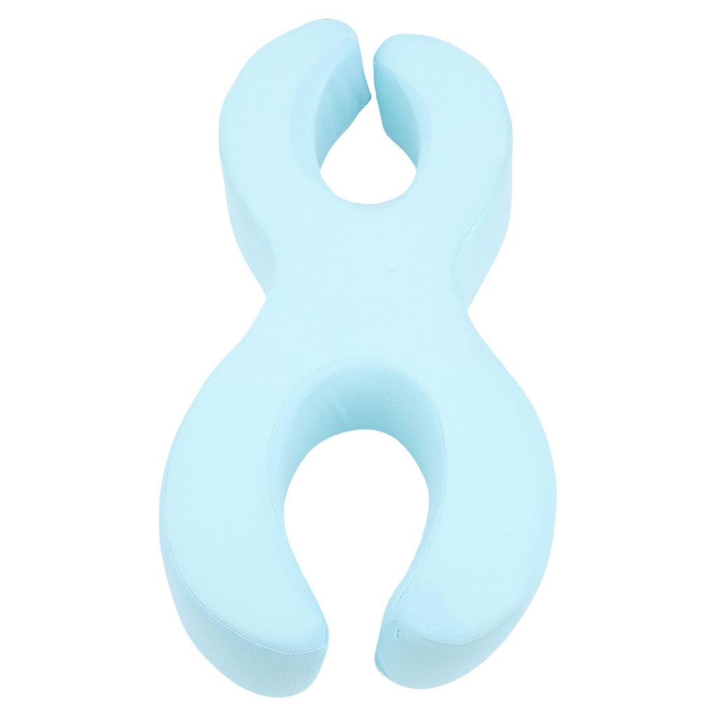 Face Down Pillow Blue Ergonomic Anti Face Crushing Soft Memory Foam Deep Sleeping Pillow for Side Sl