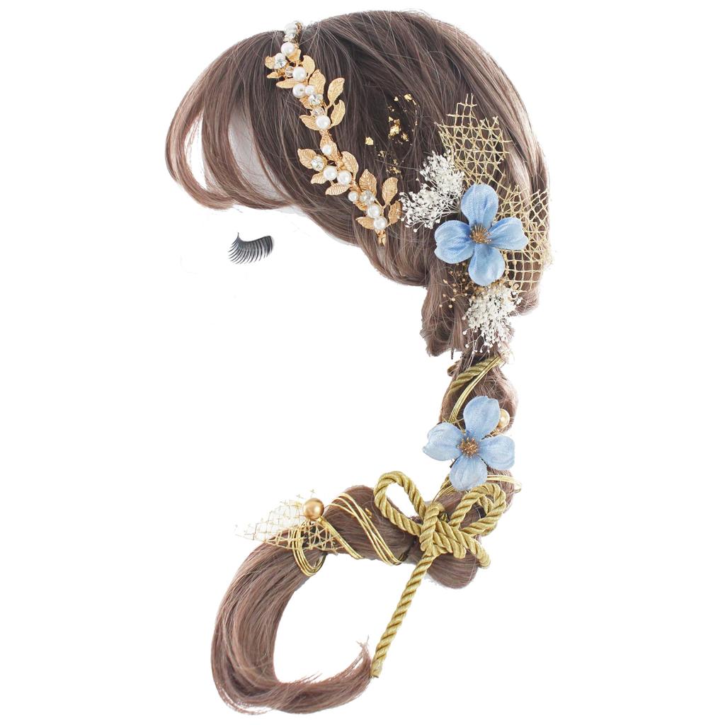 Beauty Gorgeous Hair Ornament Perfect for Ceremonies and Graduations [LALALA Flowers] (Blue) 3173LL, Coming-of-Age