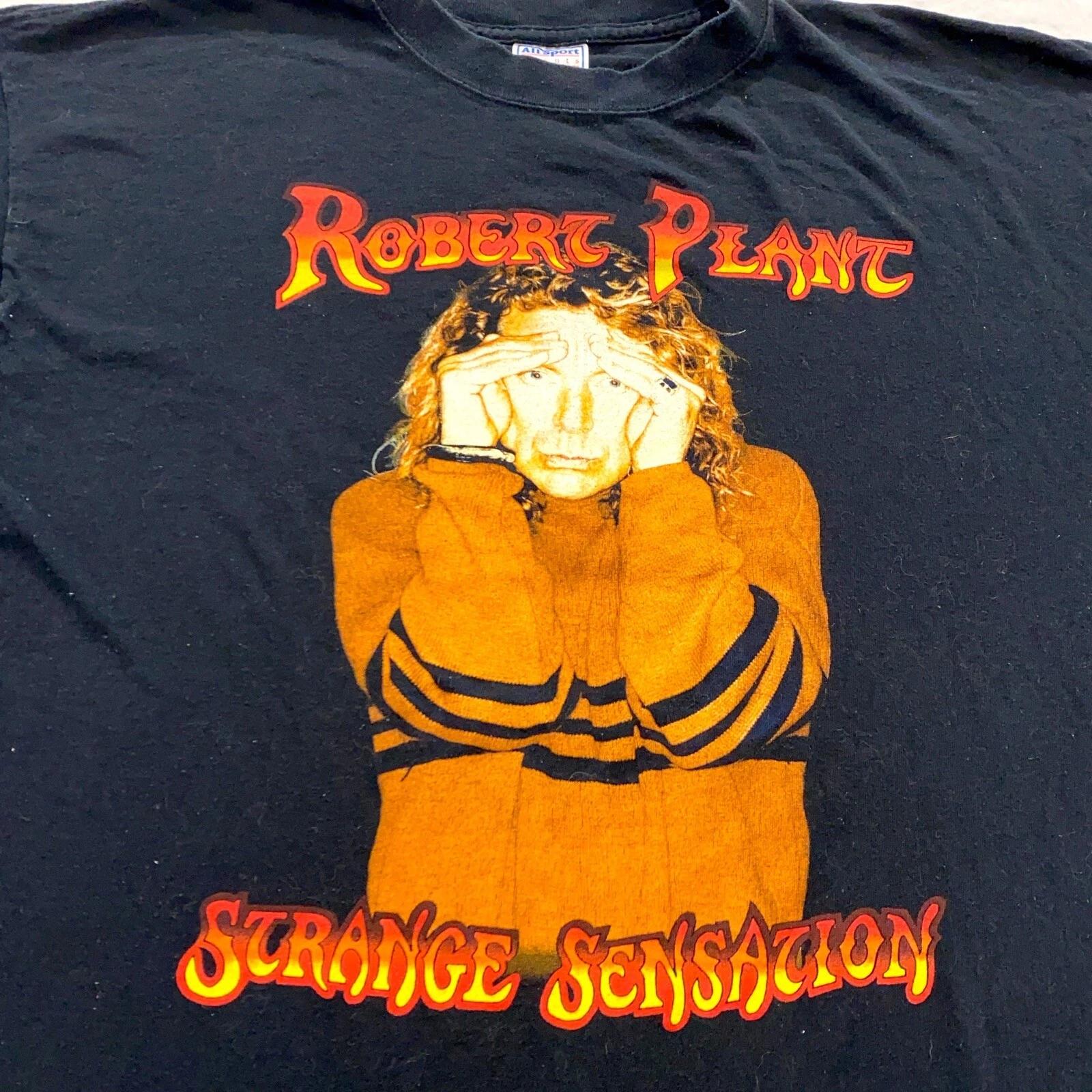 

vtg 2001 ROBERT PLANT STRANGE SENSATION CONCERT T-Shirt L/XL rock led zeppelin S