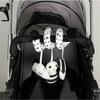 Spiral Toys for pram,Spiral Activity Hanging Toys Car Seat Toys Baby Spiral Toy,With Ringing Bell Soft Cuddly Toy(Black and White)